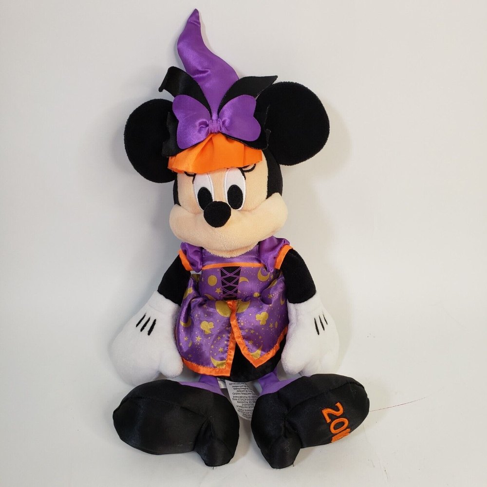 Disney Minnie Mouse Witch Costume 2018 Plush Stuffed Animal Halloween